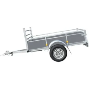 Remorque BW 201 grise – 1 essieu 750KG